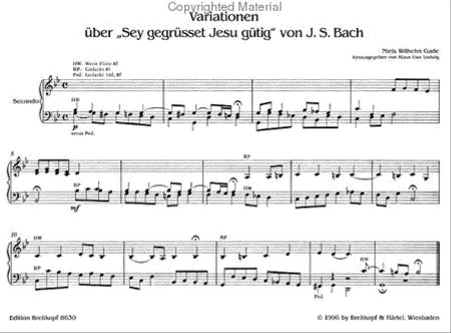 Variations on "Sey gegrusset, Jesu gutig"