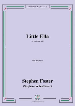 Book cover for S. Foster-Little Ella,in A flat Major