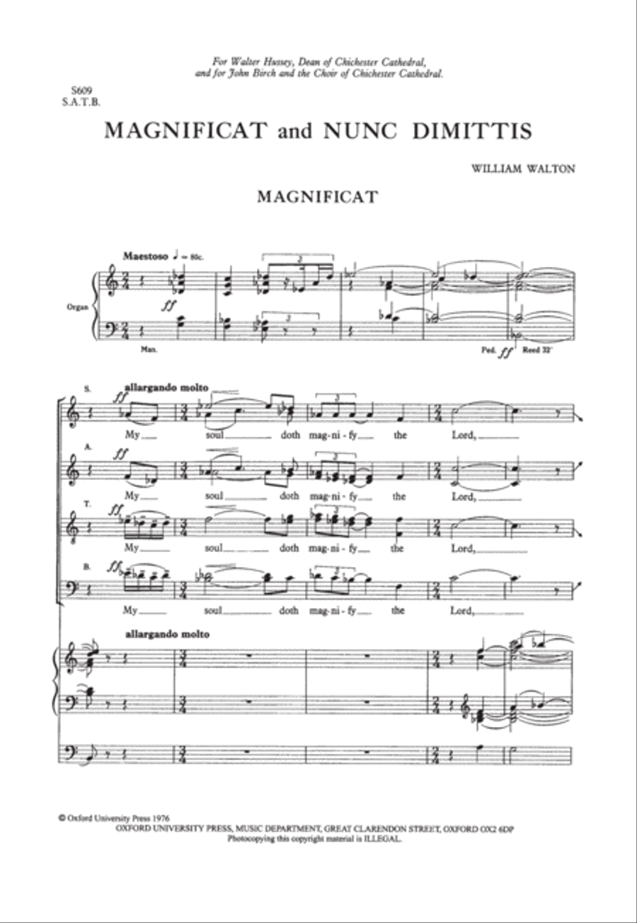 Magnificat and Nunc Dimittis 4-Part scores gallery preview page 2