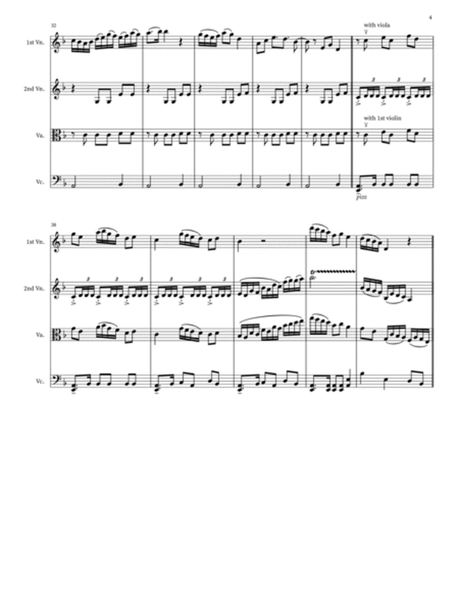Two Songs Without Words for String Quartet