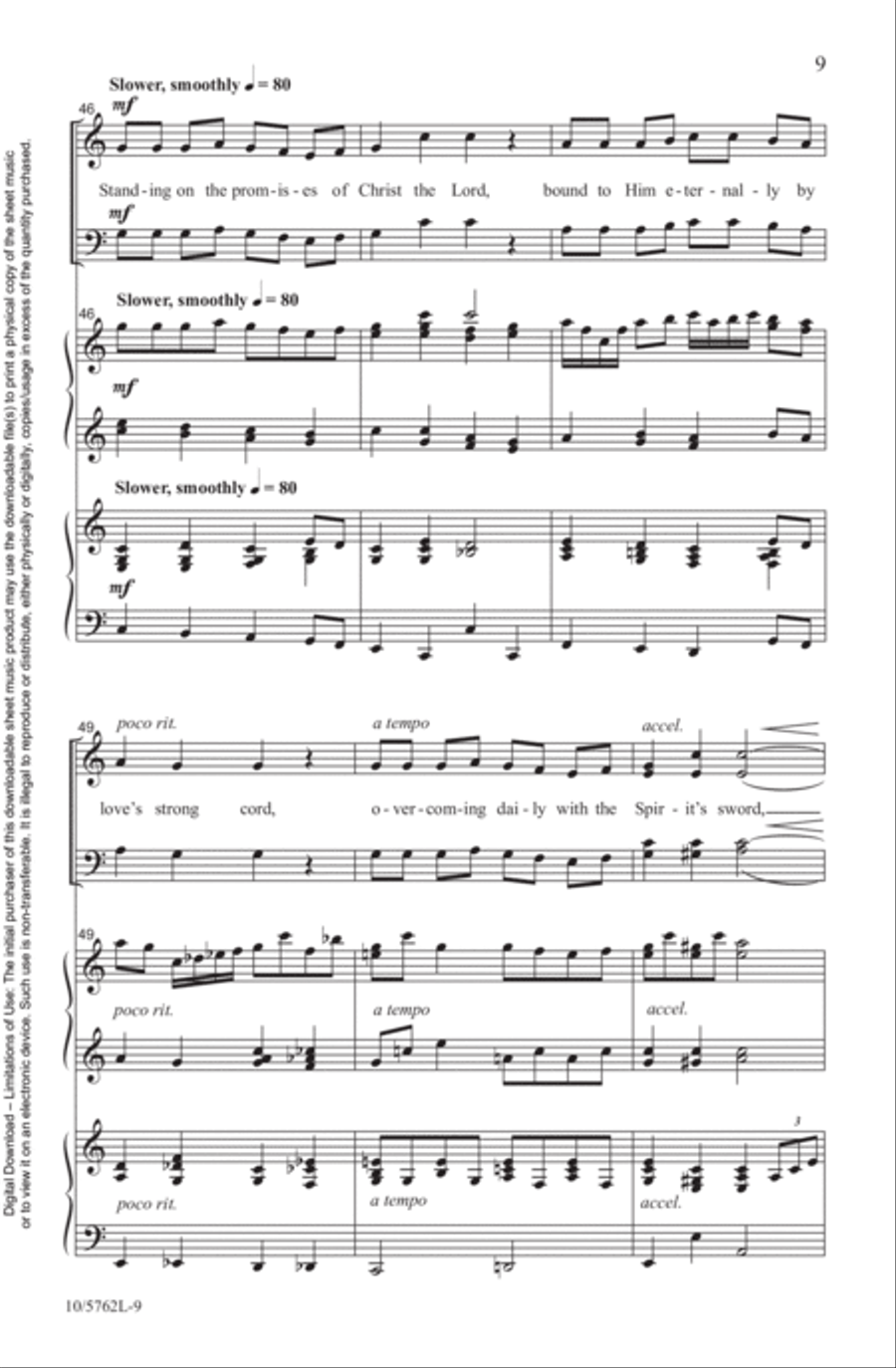 Standing on the Promises Standing on the Promises 4-Part scores gallery preview page 9