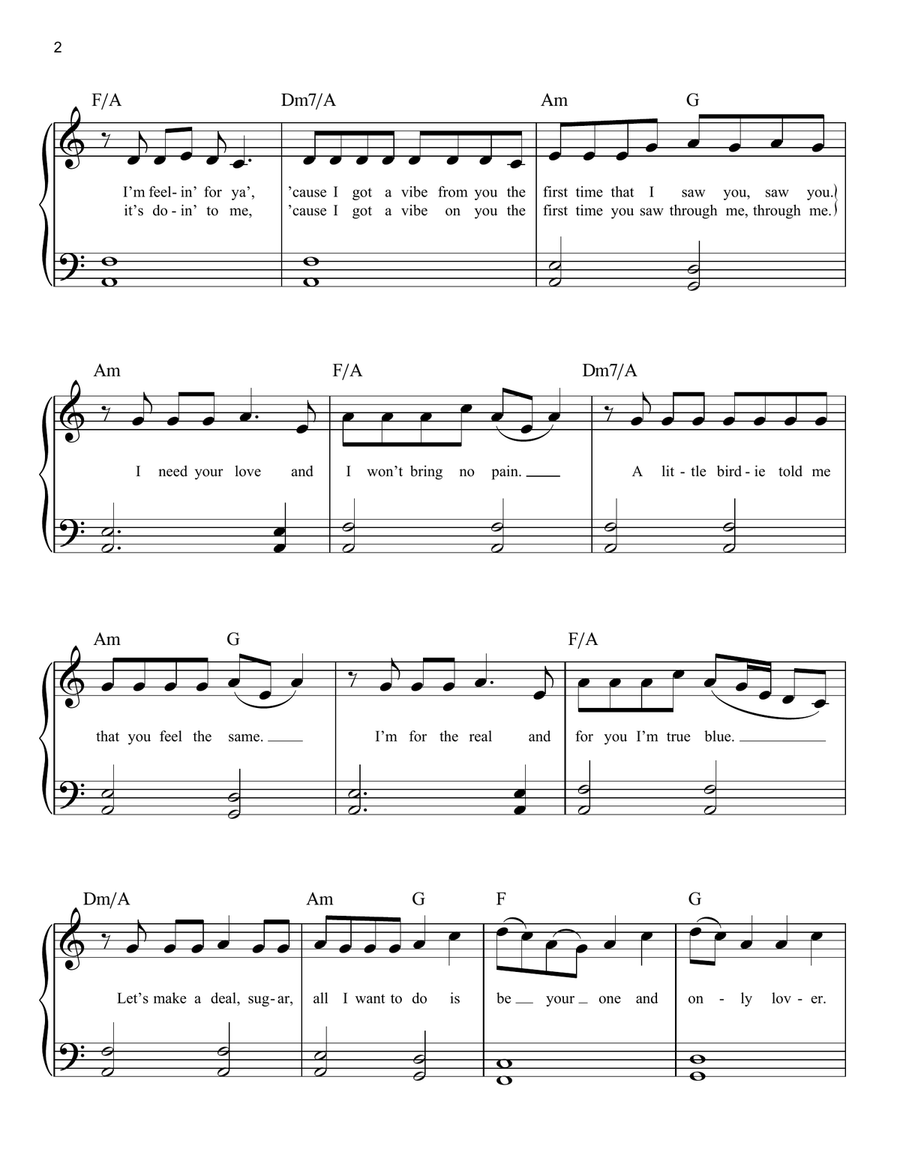Lovergirl Lovergirl Easy Piano scores gallery preview page 2