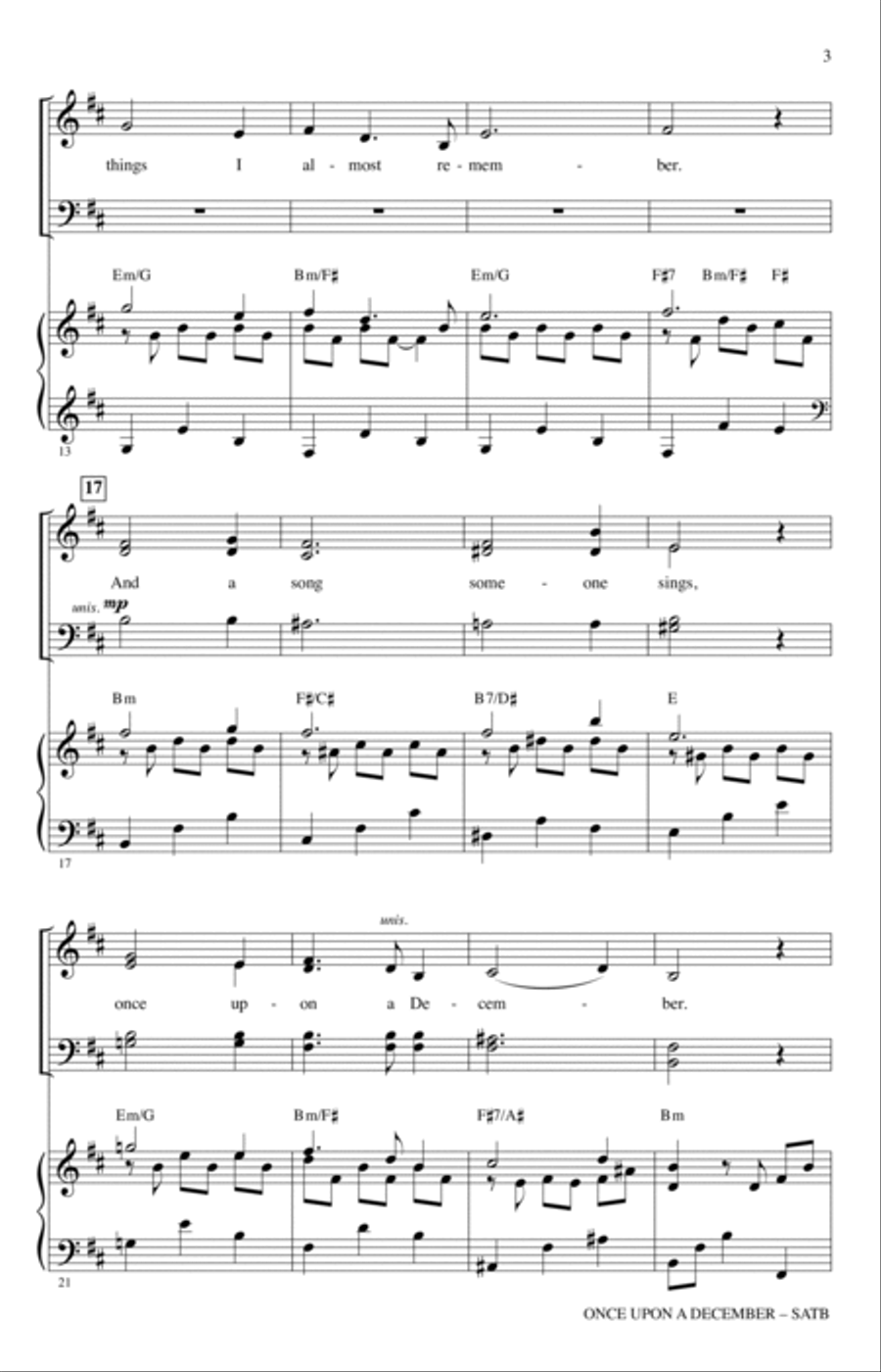 Once Upon A December (from Anastasia) (arr. Audrey Snyder) 4-Part scores gallery preview page 2