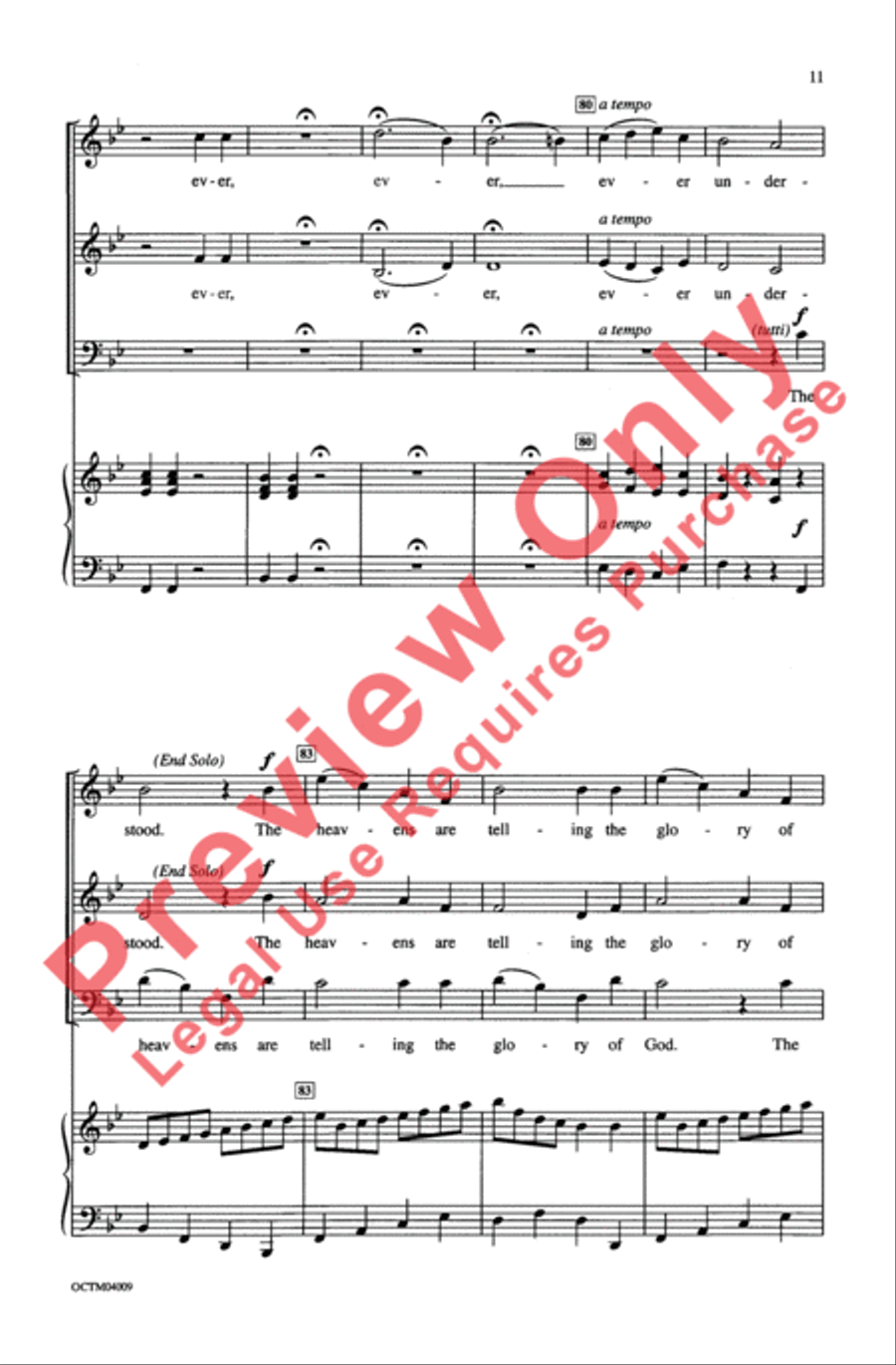 The Heavens Are Telling The Heavens Are Telling 3-Part scores gallery preview page 11