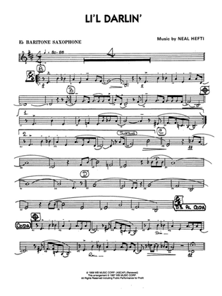 Li'l Darlin': E-flat Baritone Saxophone