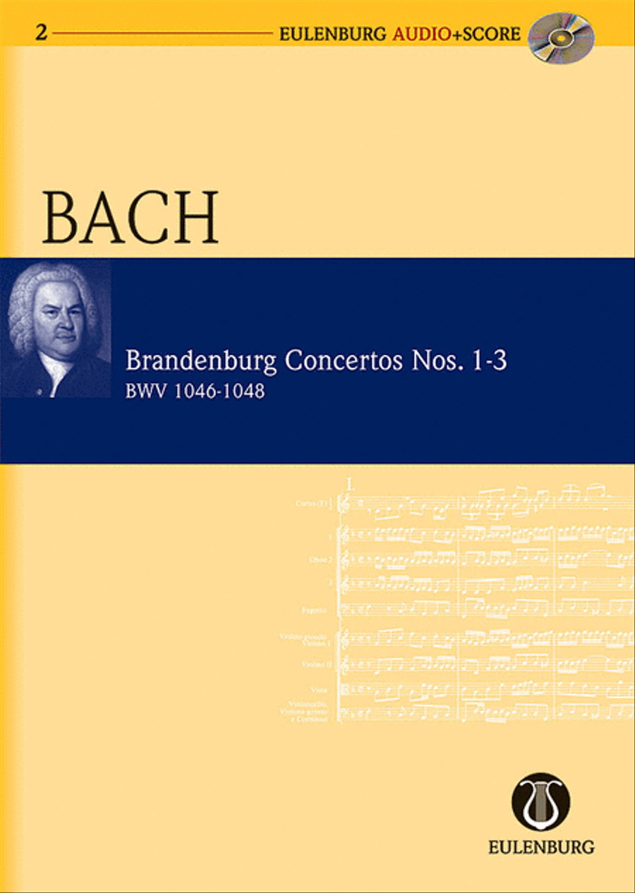 Brandenburg Concertos 1-3 BWV 1046/1047/1048 Orchestra scores gallery preview page 1