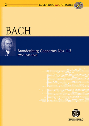 Book cover for Brandenburg Concertos 1-3 BWV 1046/1047/1048