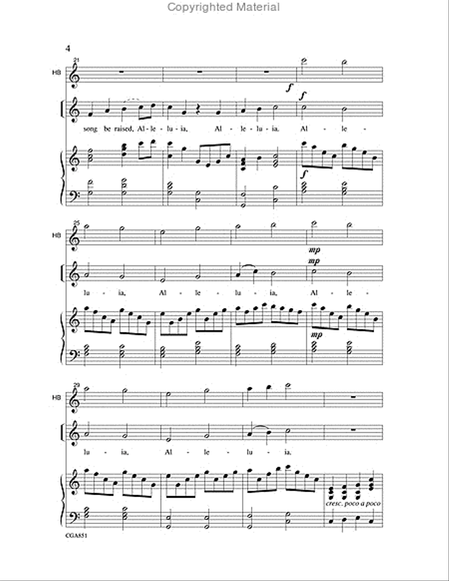 Share the Easter Joy Unison Choir scores gallery preview page 4