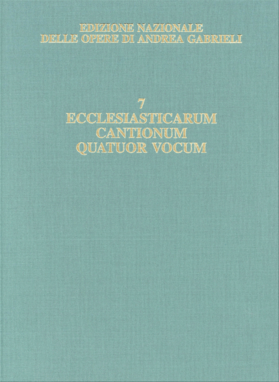 Edizione Nazionale Delle Opere Di Andrea Gabrieli - Volume 7