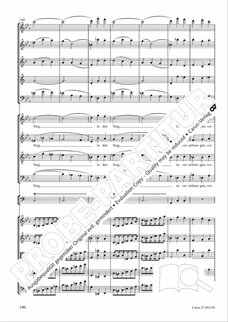 Ein Deutsches Requiem (German Requiem) 4-Part scores gallery preview page 197