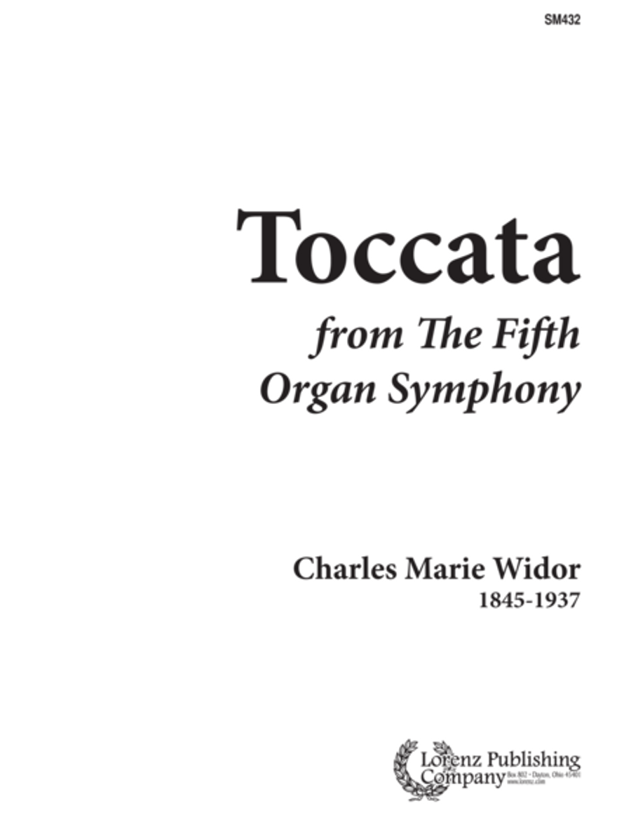 Toccata from the Fifth Organ Symphony Organ scores gallery preview page 1