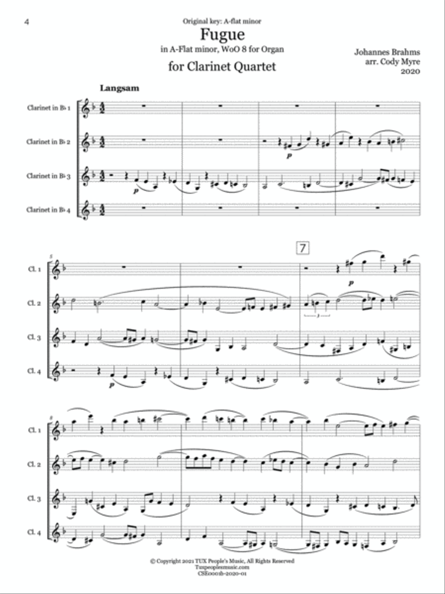Romantic Quartets of Progressive Difficulty, Volume 1 Woodwind Quartet scores gallery preview page 6