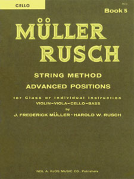 Muller-rusch String Method Book 5-cello