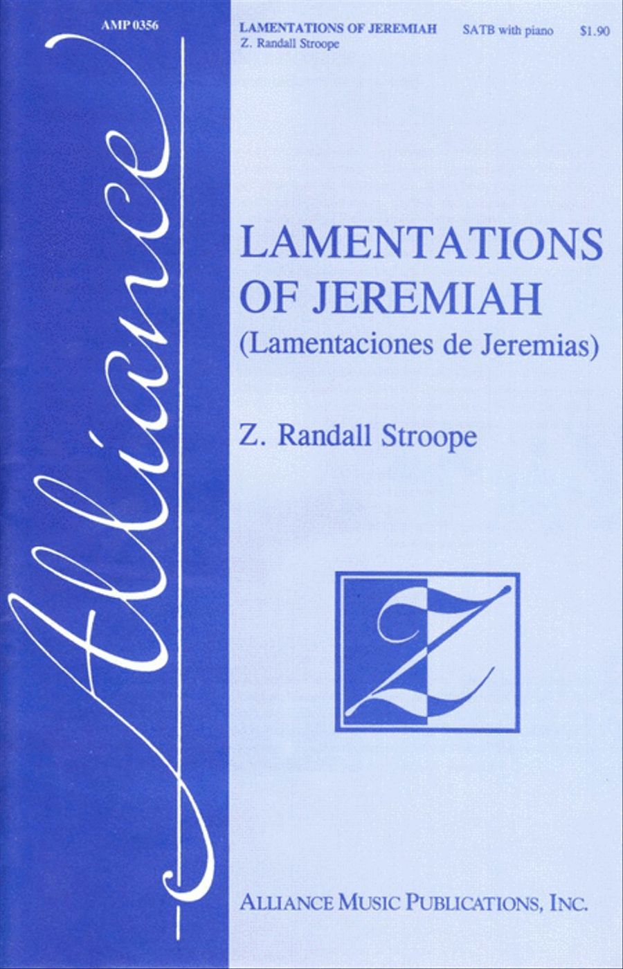 Lamentations of Jeremiah 4-Part scores gallery preview page 1