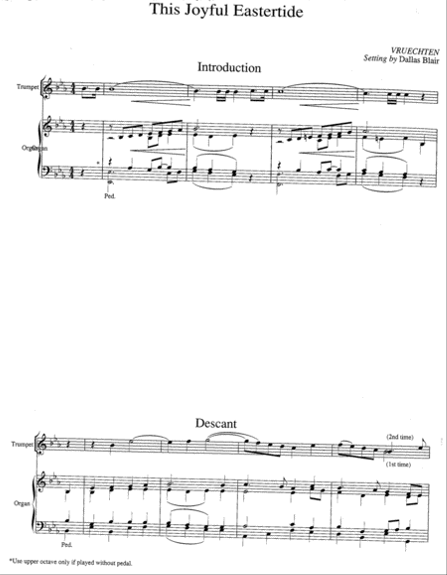 Hymn Introductions and Descants for Trumpet and Organ, Set 1