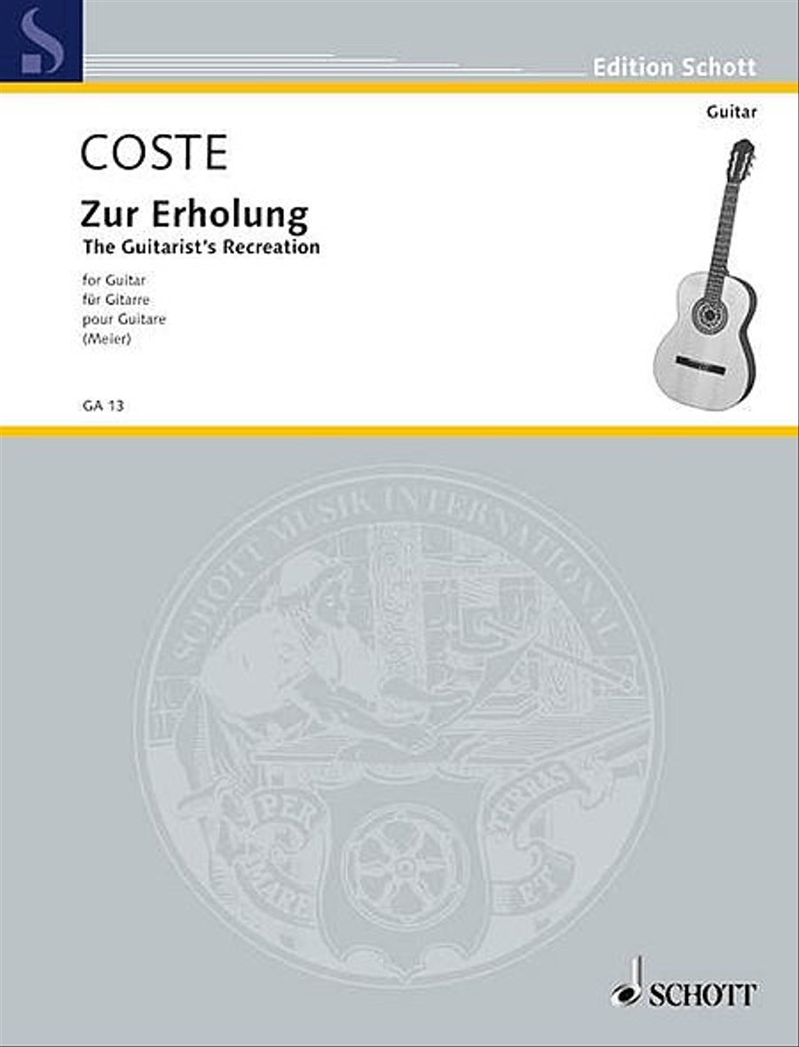 Recreation zur Erholung, Op. 51 Acoustic Guitar scores gallery preview page 1