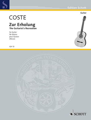 Book cover for Recreation zur Erholung, Op. 51