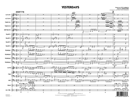 Yesterdays - Conductor Score (Full Score)