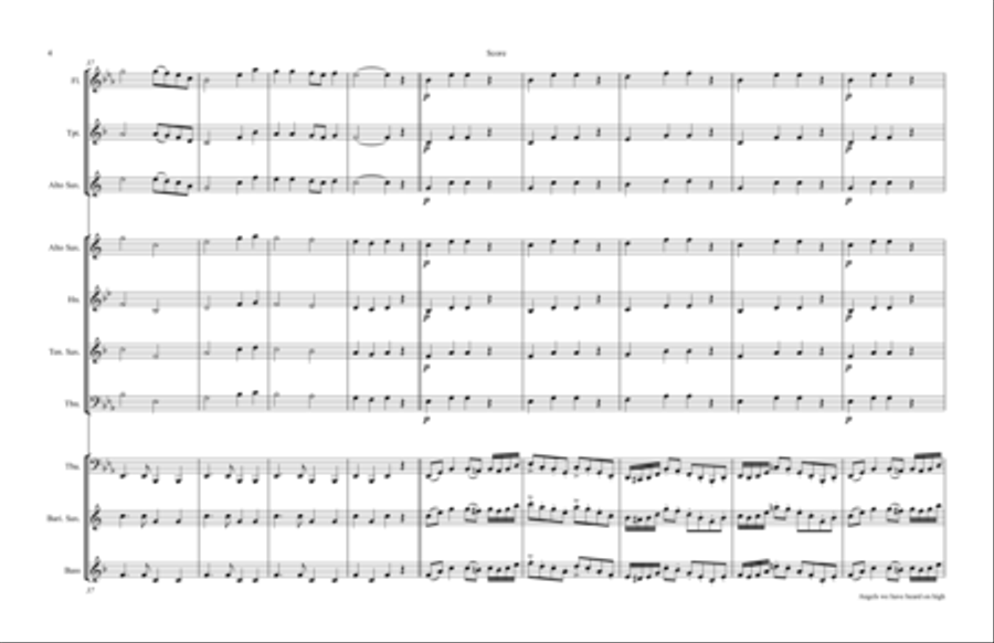 Go, tell it on the mountains TUBA & Kids Clarinet scores gallery preview page 4