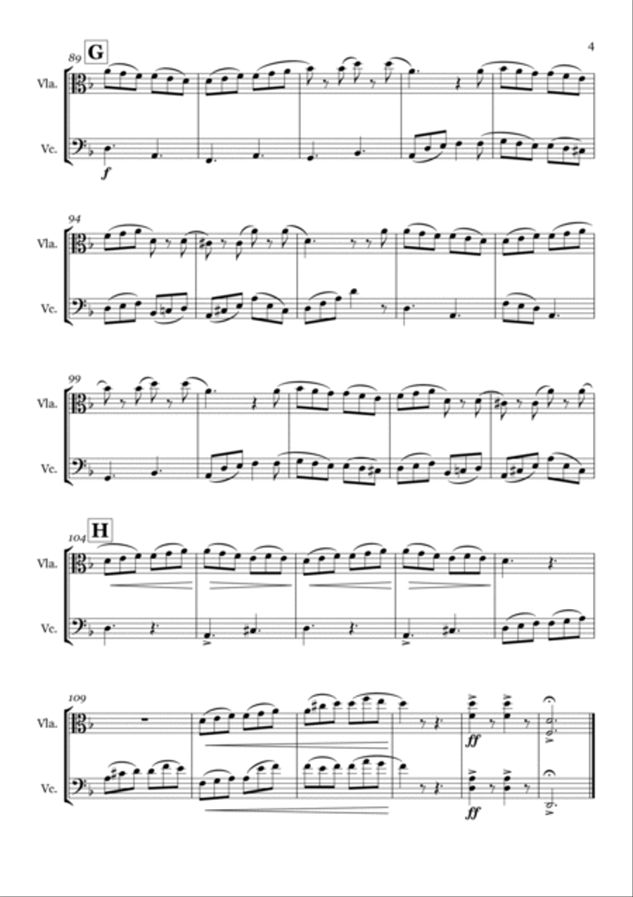 Tarantelle Op. 100 - Viola & Cello Duet String Duet scores gallery preview page 5