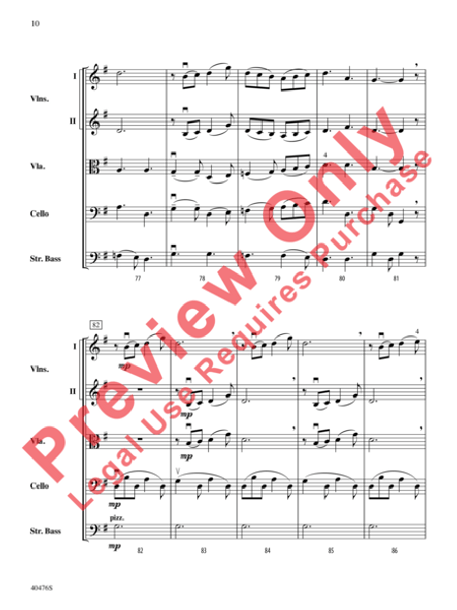 Pastorella String Orchestra scores gallery preview page 11