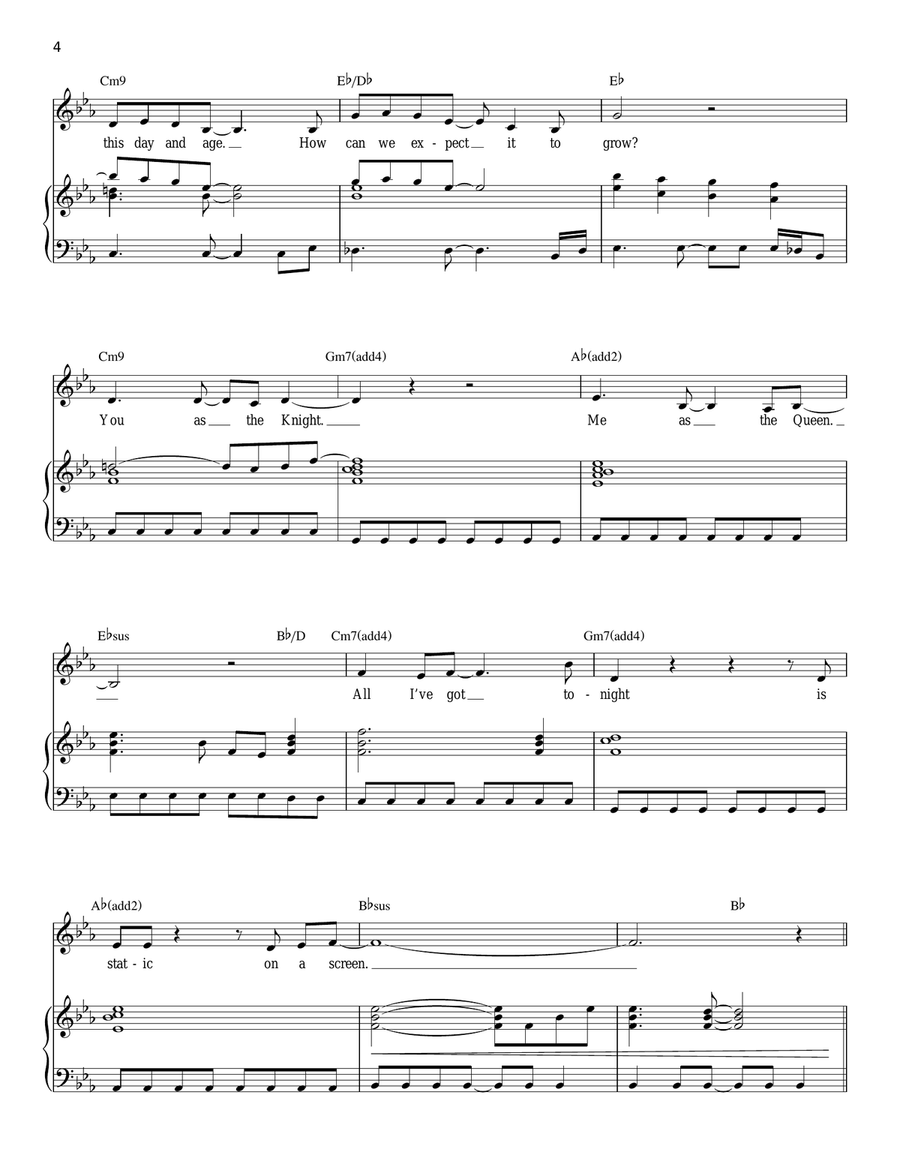 Come To Your Senses (from tick, tick... BOOM!) Piano, Vocal scores gallery preview page 4