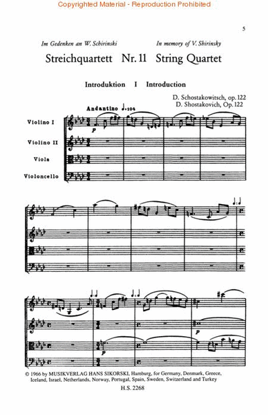 String Quartets, Nos. 11–12