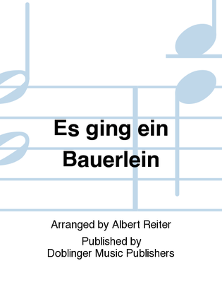 Book cover for Es ging ein Bauerlein