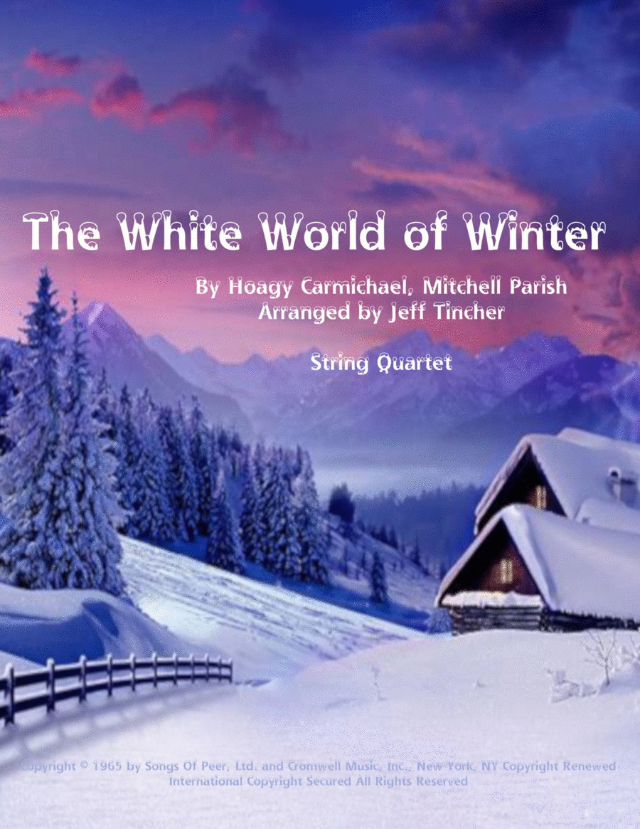 The White World Of Winter String Quartet scores gallery preview page 1