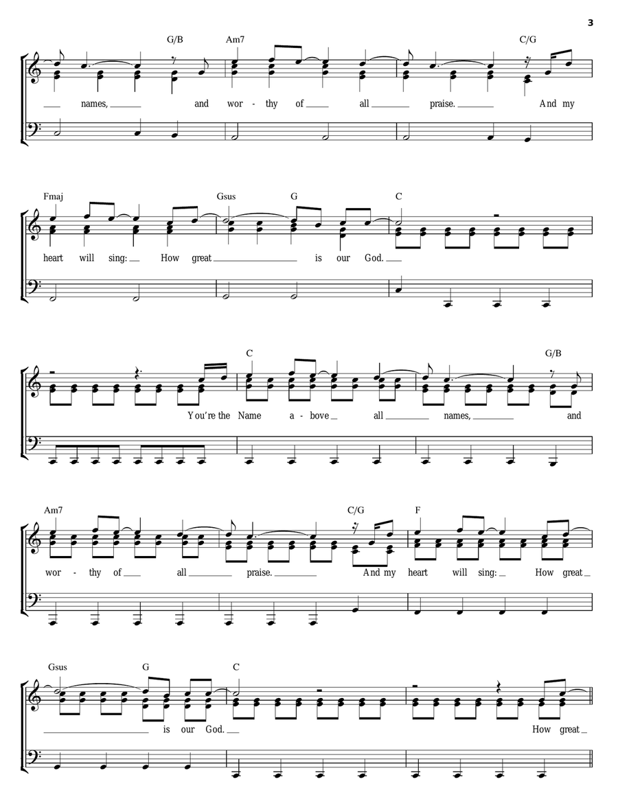 How Great Is Our God Guitar scores gallery preview page 3