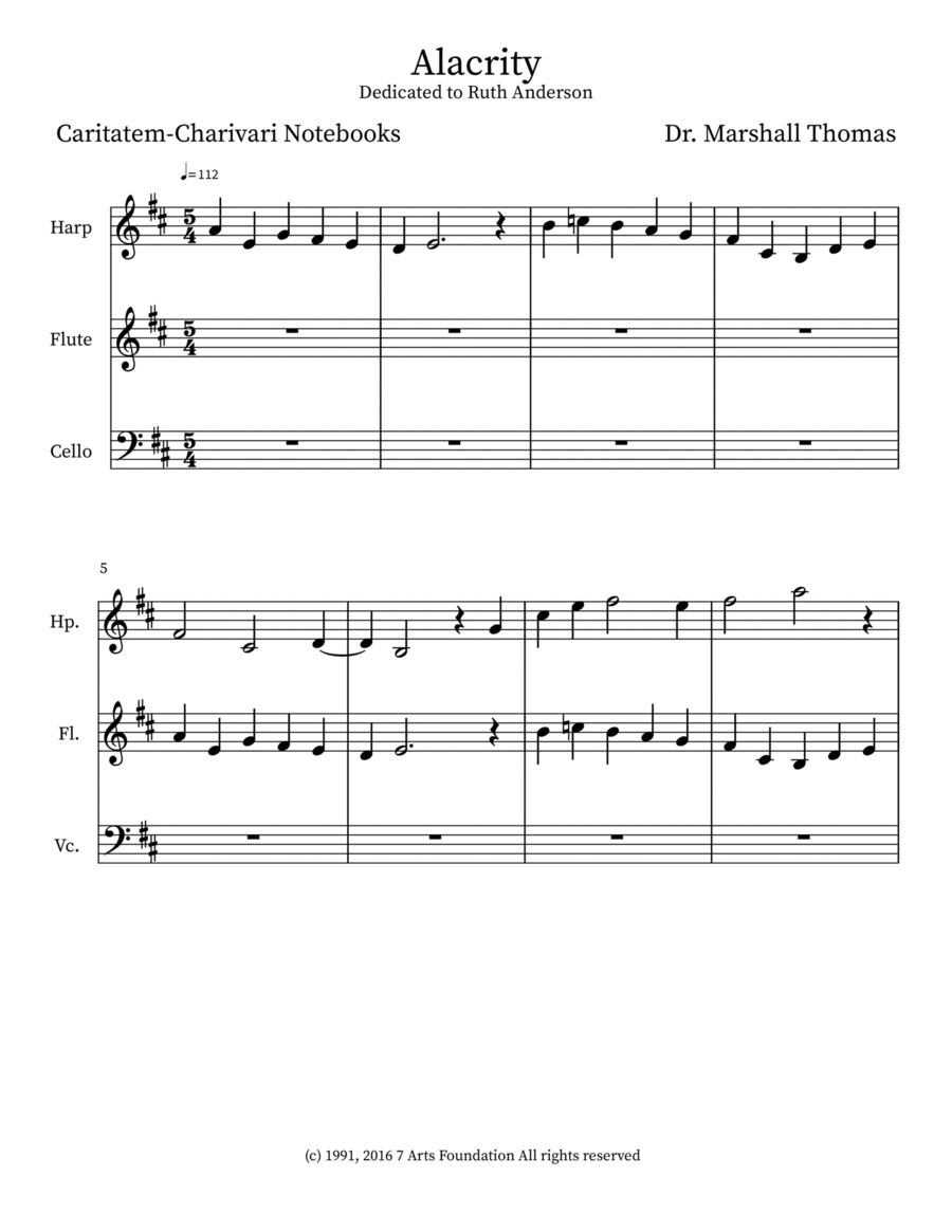 Alacrity Flute scores gallery preview page 1