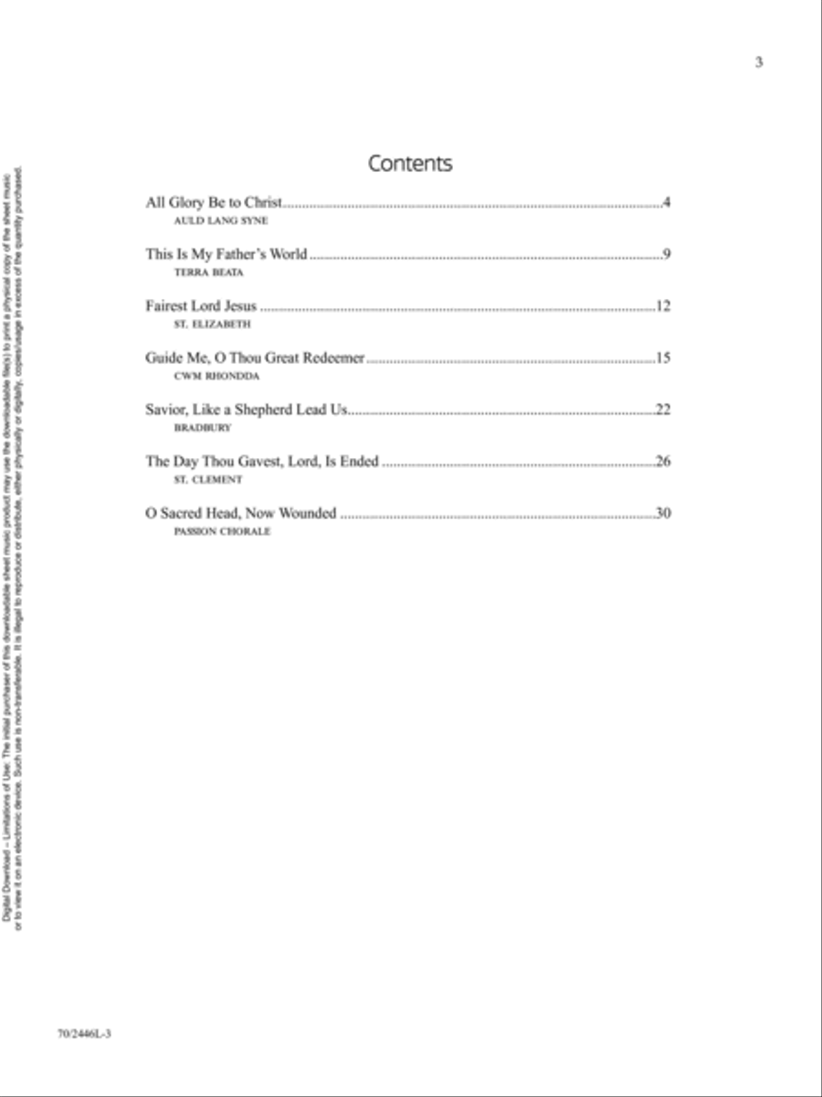 All Glory Be to Christ Organ scores gallery preview page 3