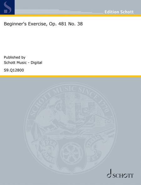 Beginner's Exercise, Op. 481 No. 38