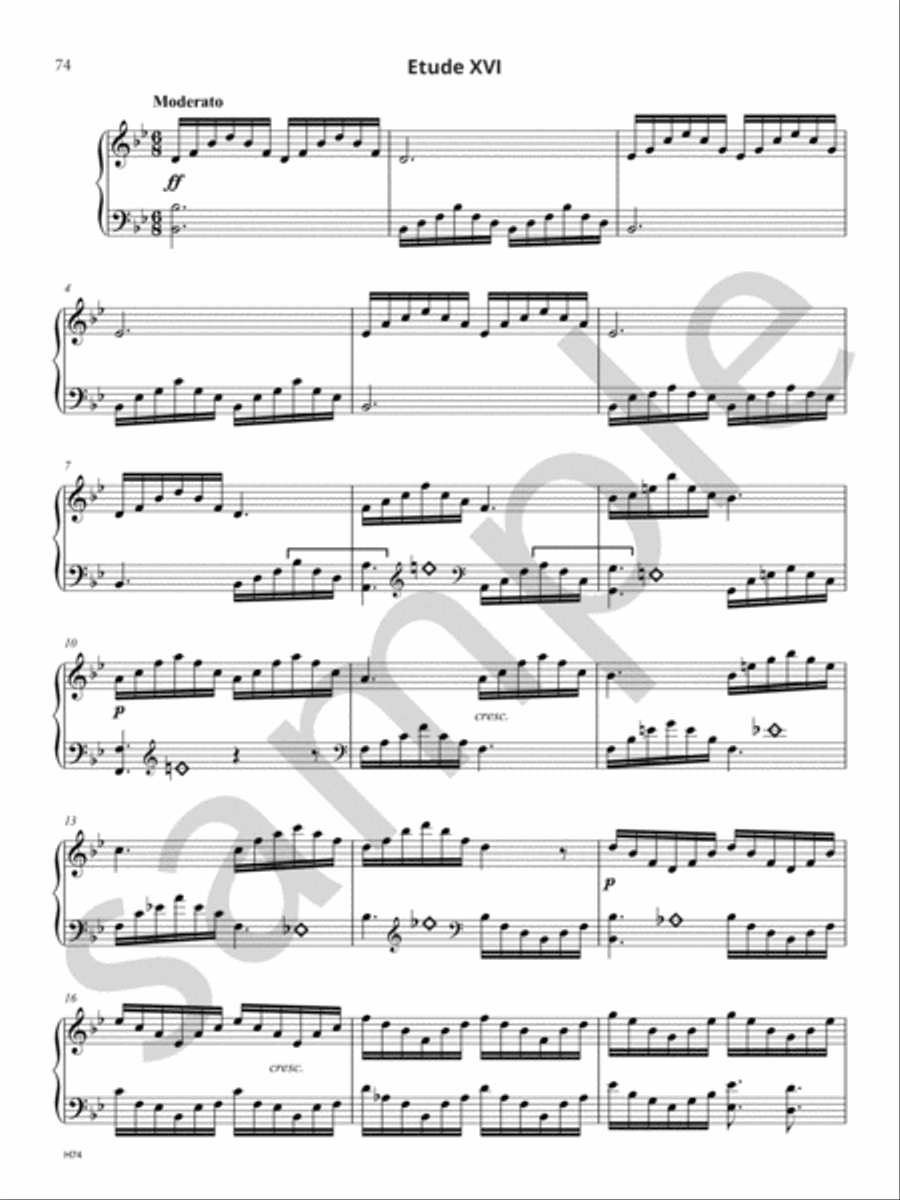 Bochsa Revisited - 40 Easy Etudes, Op. 318 - Vol I Harp scores gallery preview page 12