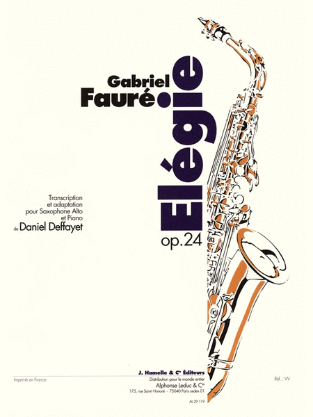 Elegie Op.24 (saxophone-alto & Piano)