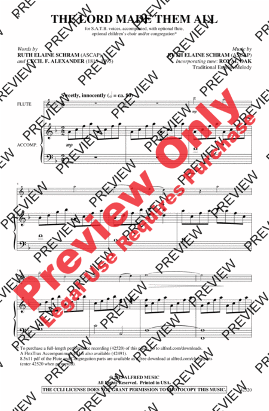 The Lord Made Them All The Lord Made Them All 4-Part scores gallery preview page 2