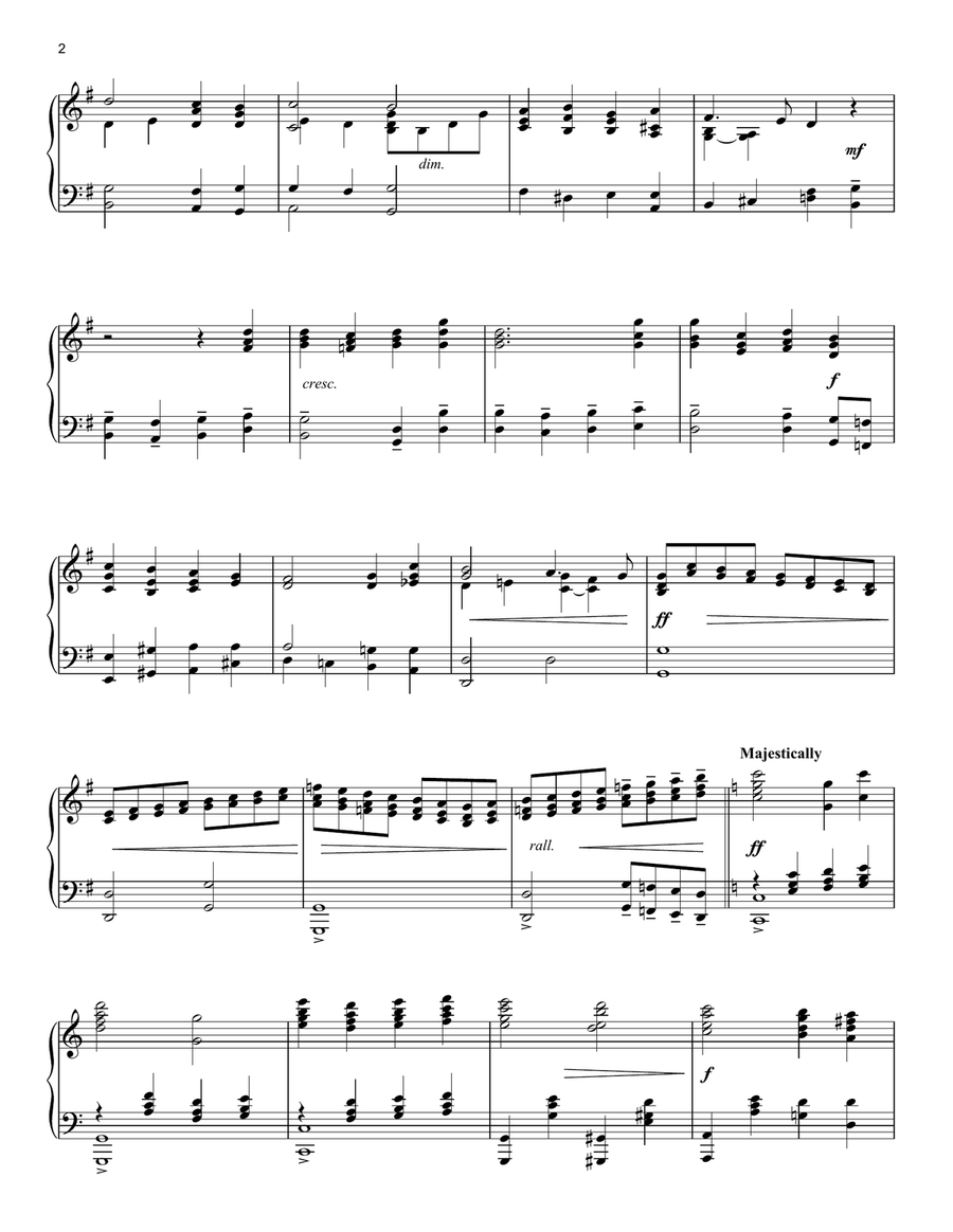 O Come, All Ye Faithful Piano Solo scores gallery preview page 2