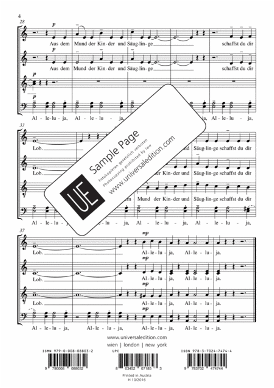 Drei Hirtenkinder aus Fatima 4-Part scores gallery preview page 5