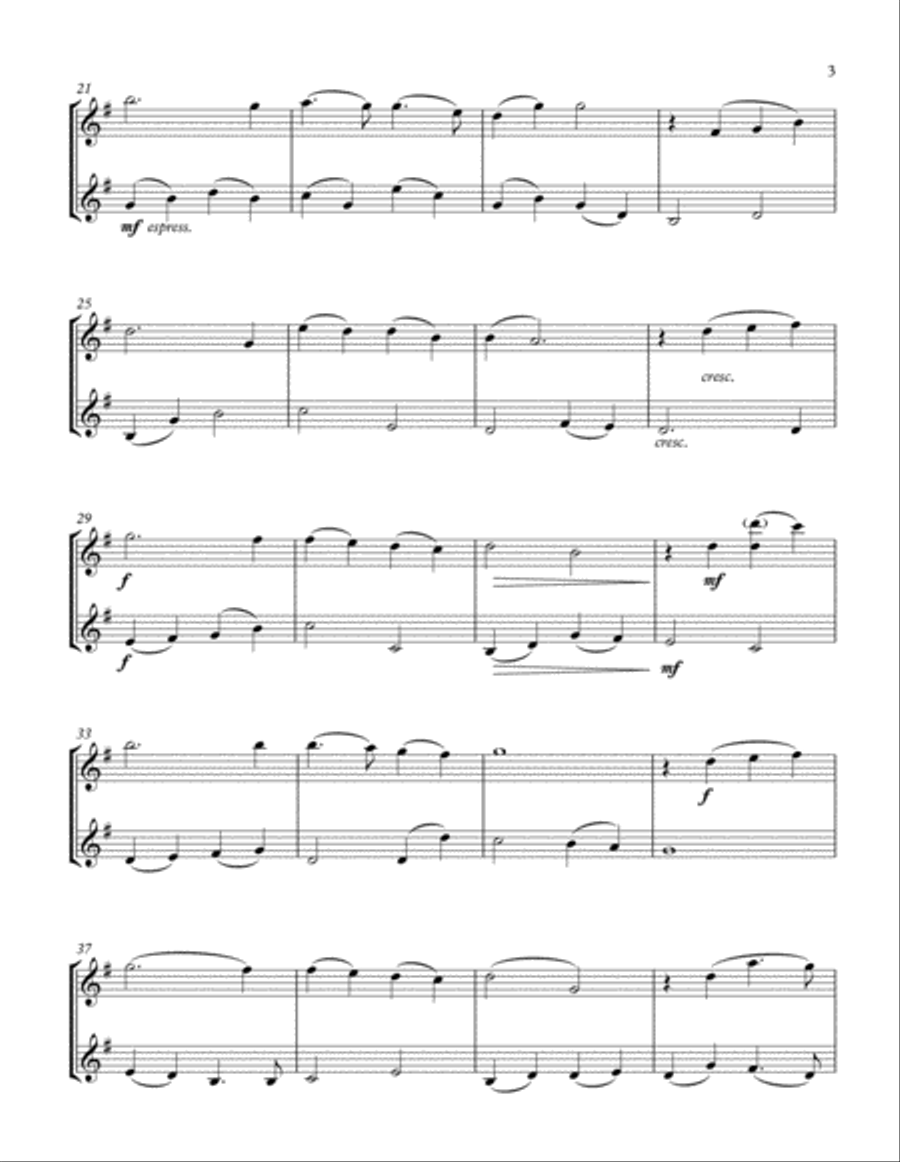 You Raise Me Up Trumpet Duet scores gallery preview page 3