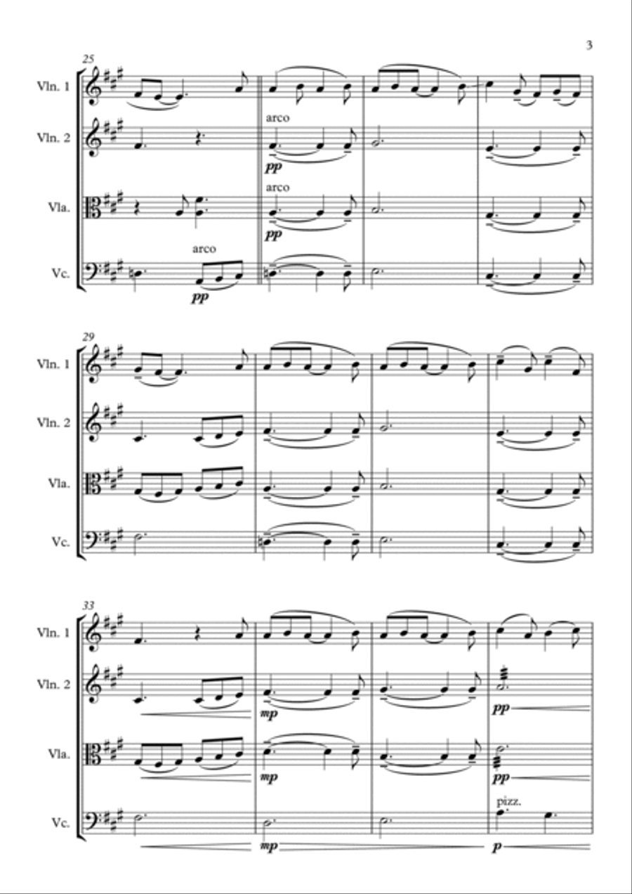 Wild At Heart String Quartet scores gallery preview page 3