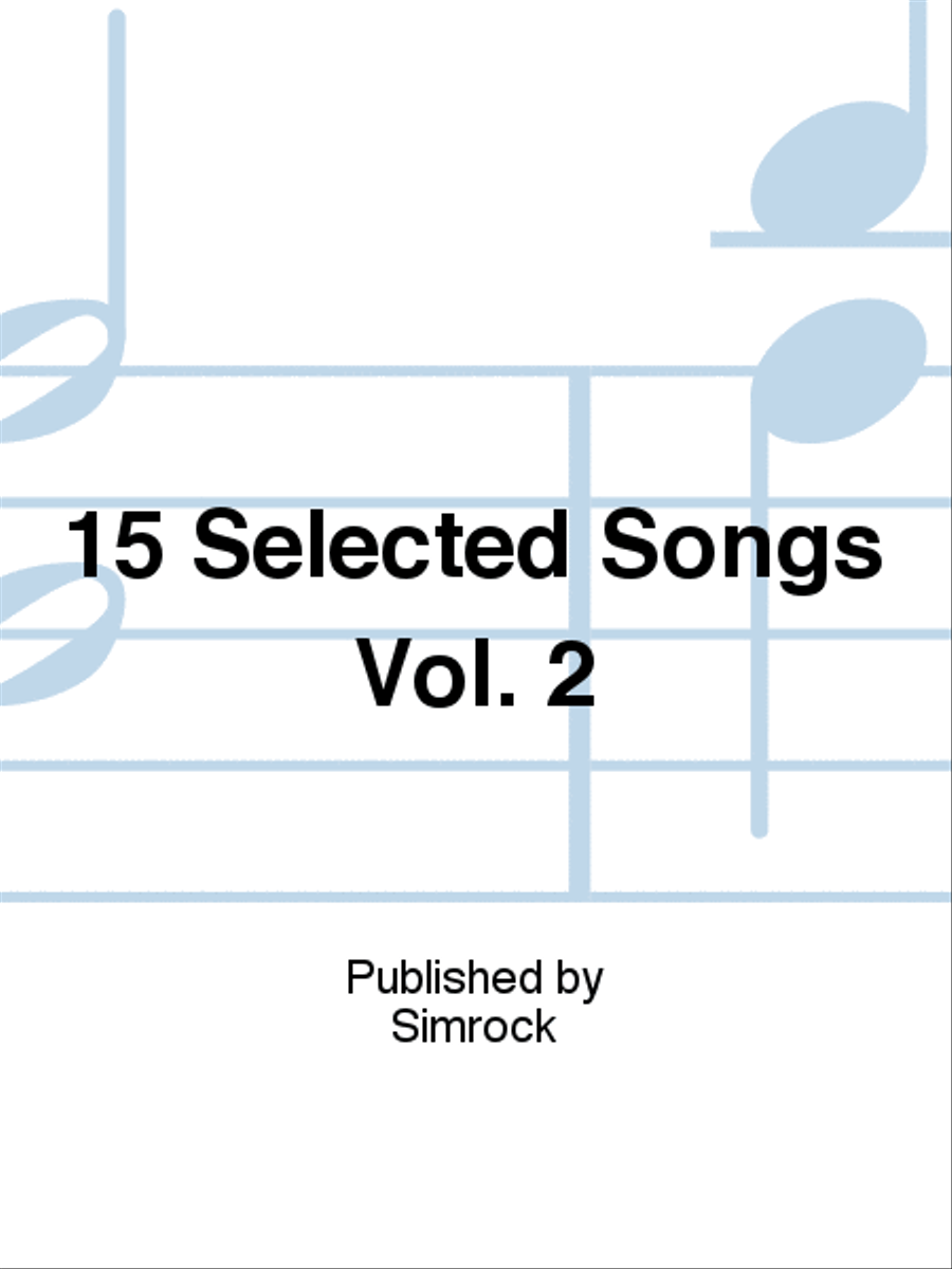 15 Selected Songs Vol. 2 Low Voice scores gallery preview page 1