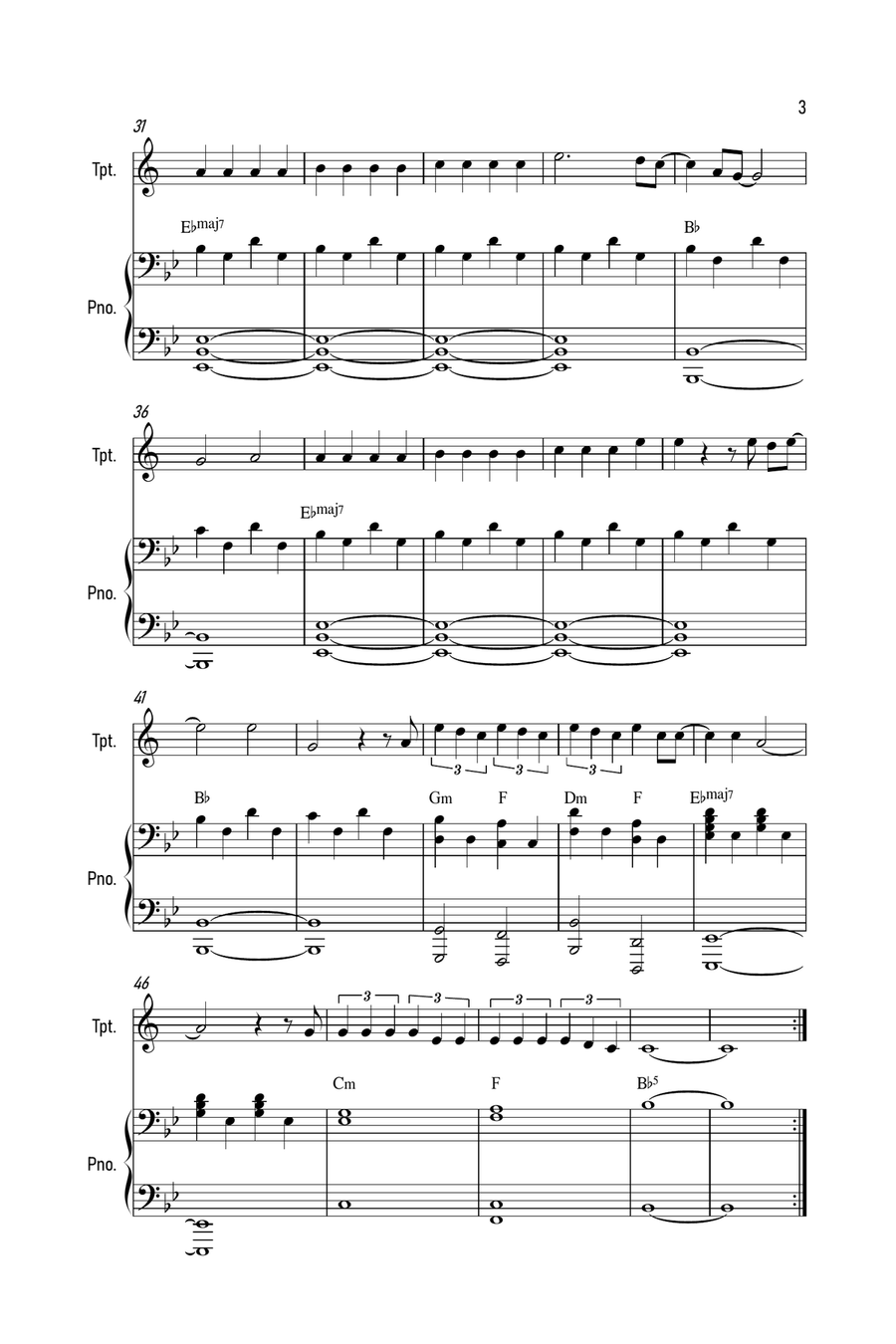Drivers License Trumpet Solo scores gallery preview page 3