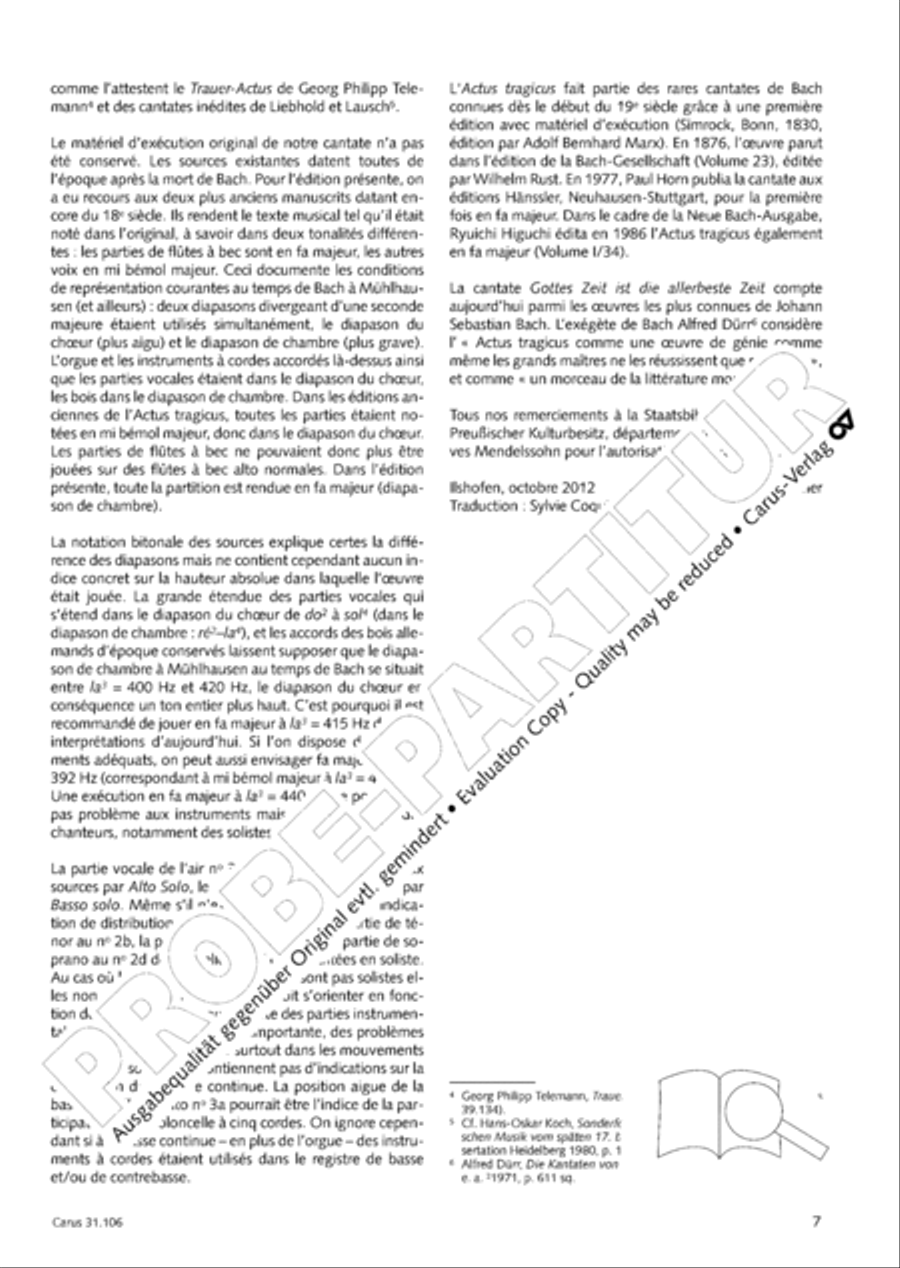 God's own time is the time appointed (Gottes Zeit ist die allerbeste Zeit) 4-Part scores gallery preview page 8