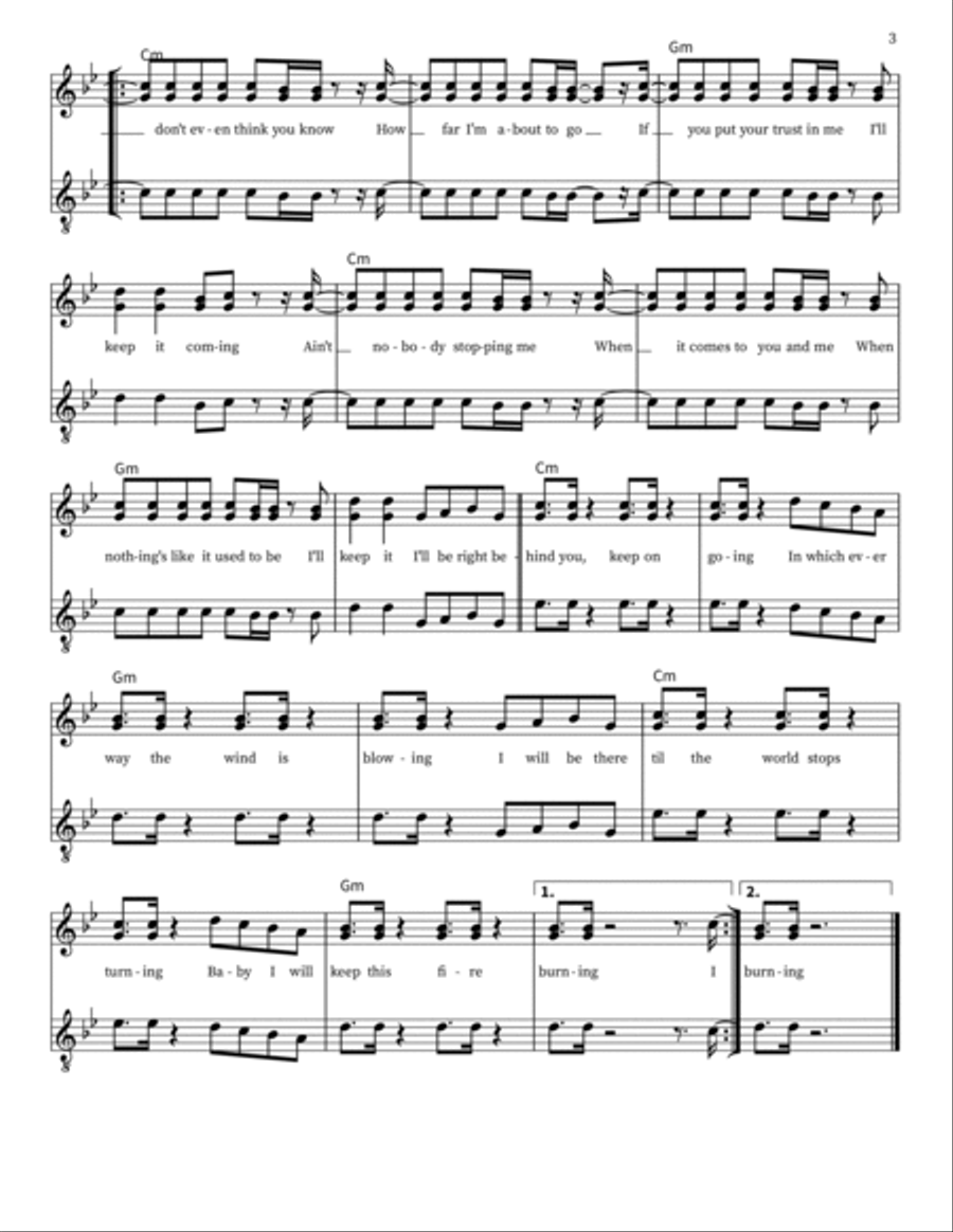 Keep This Fire Burning Keep This Fire Burning 3-Part scores gallery preview page 3