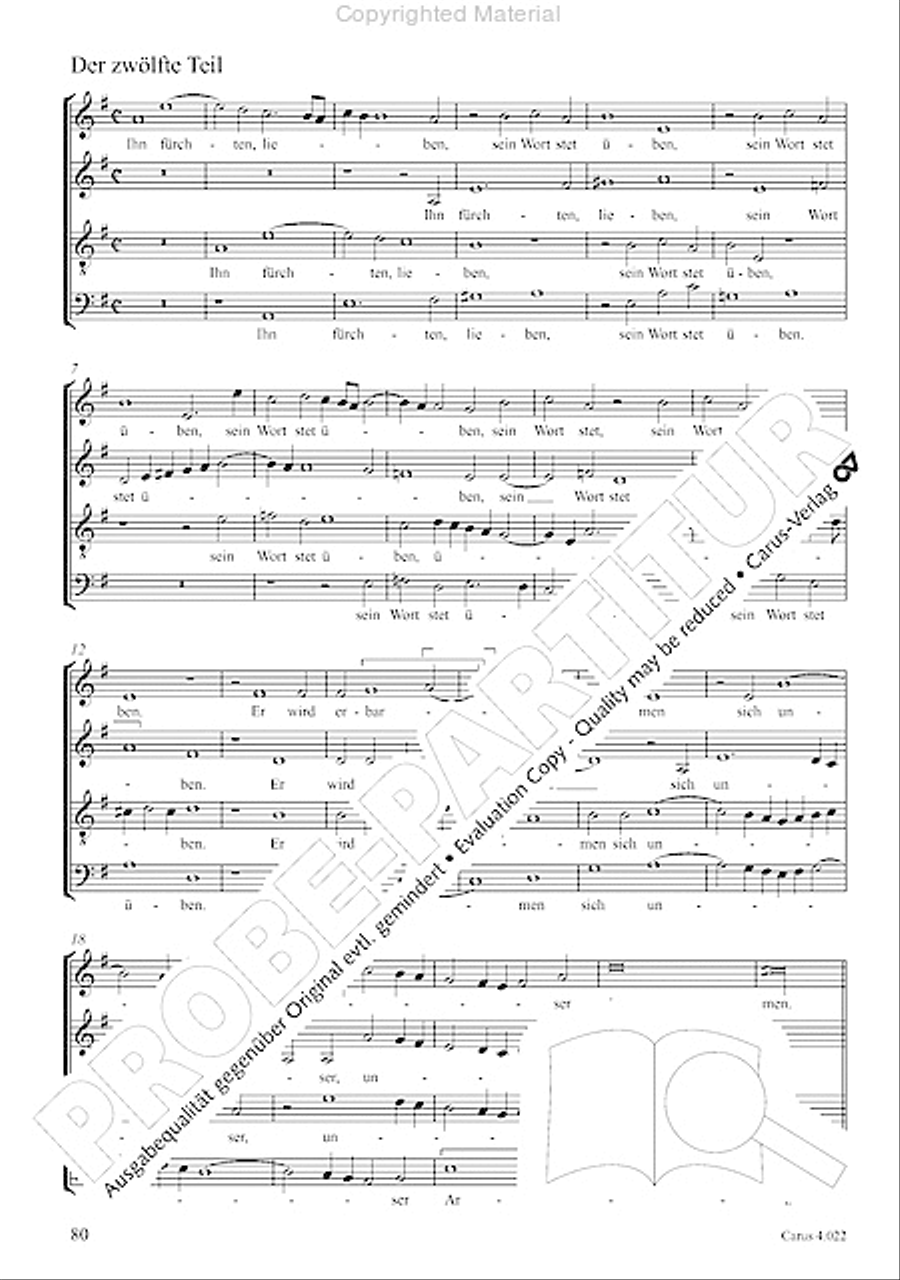 Deutsche Spruche von Leben und Tod 4-Part scores gallery preview page 13