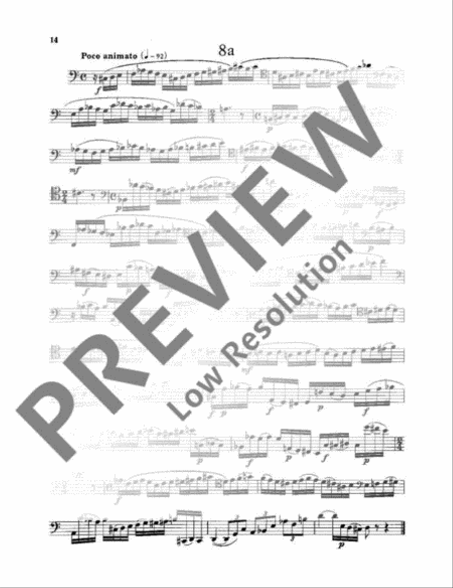 15 Studies Bassoon Solo scores gallery preview page 15