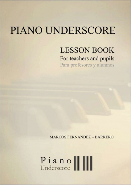 Piano Underscore Lesson Book