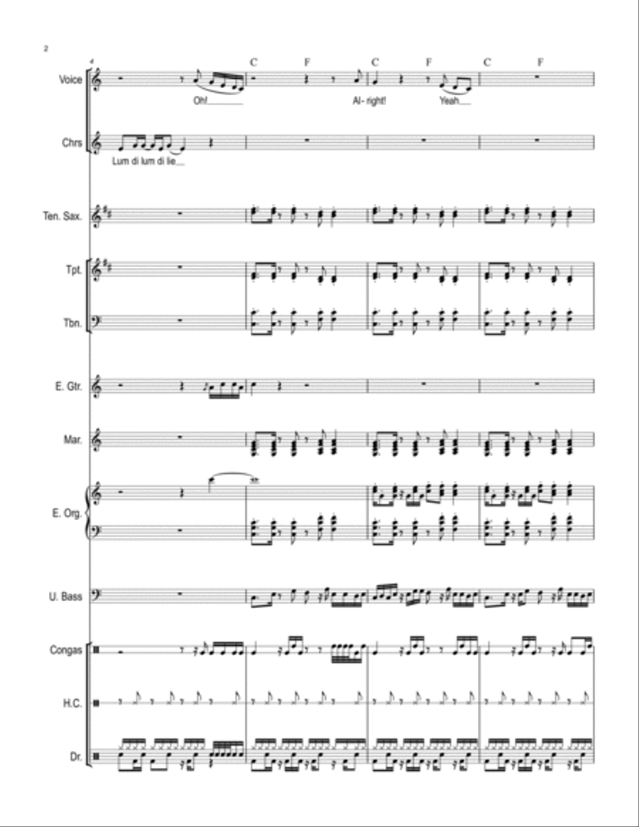 Mickey's Monkey Mickey's Monkey Large Ensemble scores gallery preview page 2