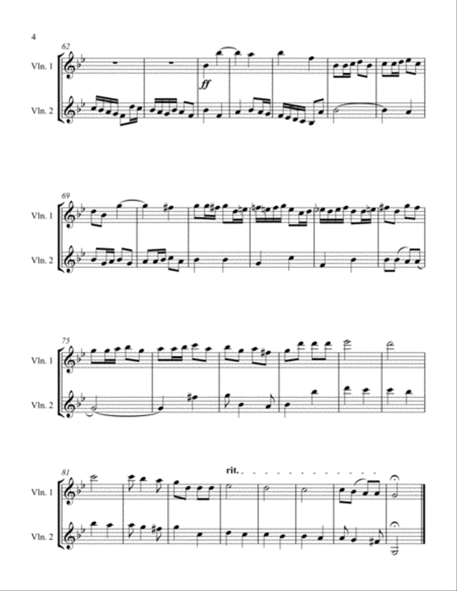 Concerto in G minor for Two Violins String Duet scores gallery preview page 4
