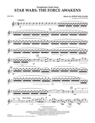 Book cover for Symphonic Suite from Star Wars: The Force Awakens - Flute 1